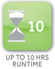 Up to 10 Hours Run Time