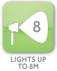 Lights up to 8m