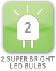 2 Super Bright LED Bulbs