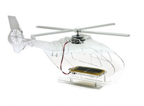 Solar Powered Perspex Helicopter Kit