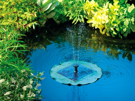 Solar Lily Fountain