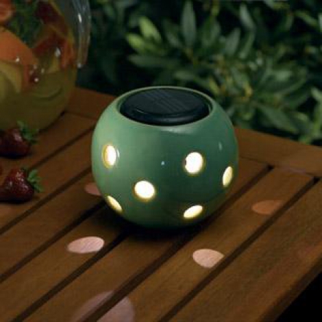 Green Solar Ceramic with circles