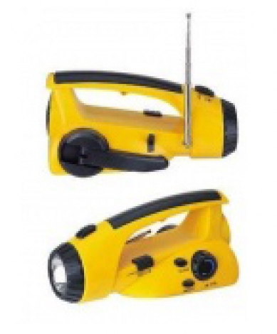 Dynamo Torch / Wind Up Torch Radio Combo