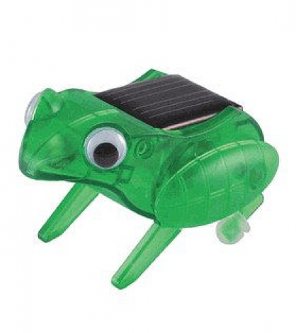 Solar Hopping Frog Toy