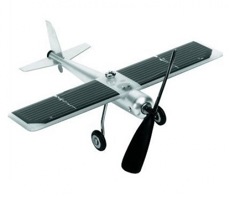 Aluminium Plane - Solar Desk Gadget