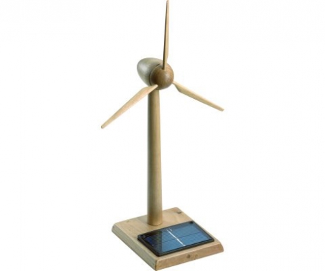 Big Wooden Turbine With Gearbox 30cms