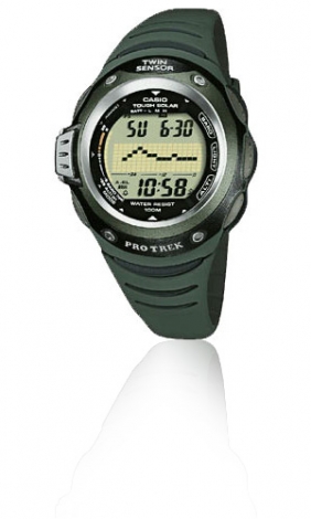 Casio Pro Trek Tough Solar Mens Watch (Prg-100-3aver) (Green)