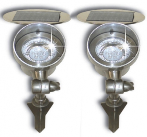 Solar Powered Spot light (2pk)