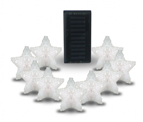 Solar Powered Hanging Stars (9 pack)