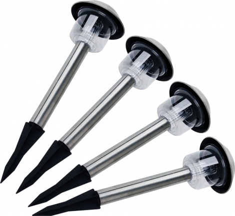 Outdoor solar lights (Stainless Steel 4pk)