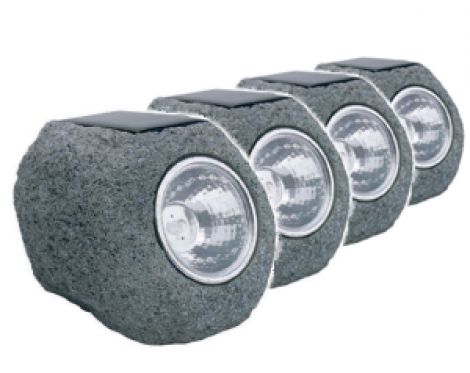 Solar Rock Lights (4pk)