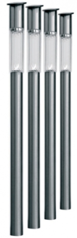 Ultra Thin Stainless Steel Post Light (4 Pack)