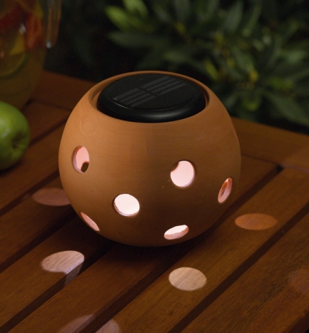 Terracotta Solar Sphere With Circles