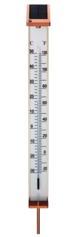 Copper Solar Thermometer with 2 LED's
