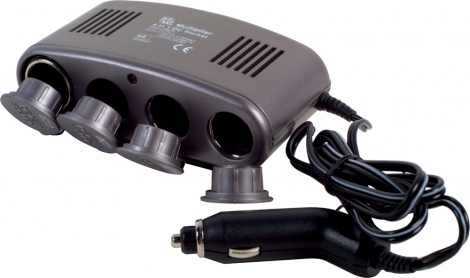 4-Way Cigarette Socket Adaptor