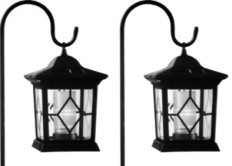 Solar Crook Lanterns (Set of 2)