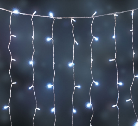 Solar Fairy Lights - 96 LED Curtain