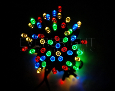 Everbright Solar Fairy Lights - Multi 50 LEDs