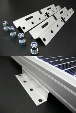 100mm Solar Panel Brackets - Z Shaped