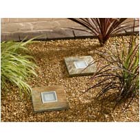 Solar Slate Stepstone Lights (2 Pack)