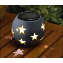 Blue Solar Ceramic with stars