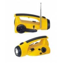 Dynamo Torch / Wind Up Torch Radio Combo