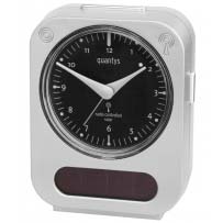 Solar Alarm Clock - Silver / Black