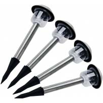 Outdoor solar lights (Stainless Steel 4pk)