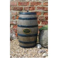 Solar Powered Fountain - Whisky Barrel