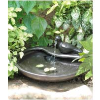 Solar Water Feature - Ceramic Dove