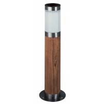 Java Stainless Steel / Teak Solar Light