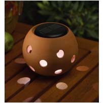 Terracotta Solar Sphere With Circles