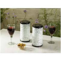 Frosted Glass Scroll Lantern (Set of 2)