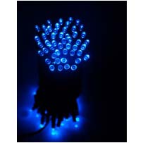 Solar Fairy Light String - 100 Blue LED's 10m