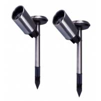 Decorative Stainless Steel Spot Lights (Set of 2)