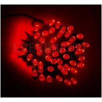 Everbright Solar Fairy Lights - Red 100 LEDs