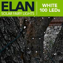 Image - Elan Solar Fairy Lights - White 100 LEDs