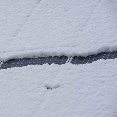 Solar Panel Under Snow