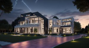 Contemporary home outdoor solar lighting