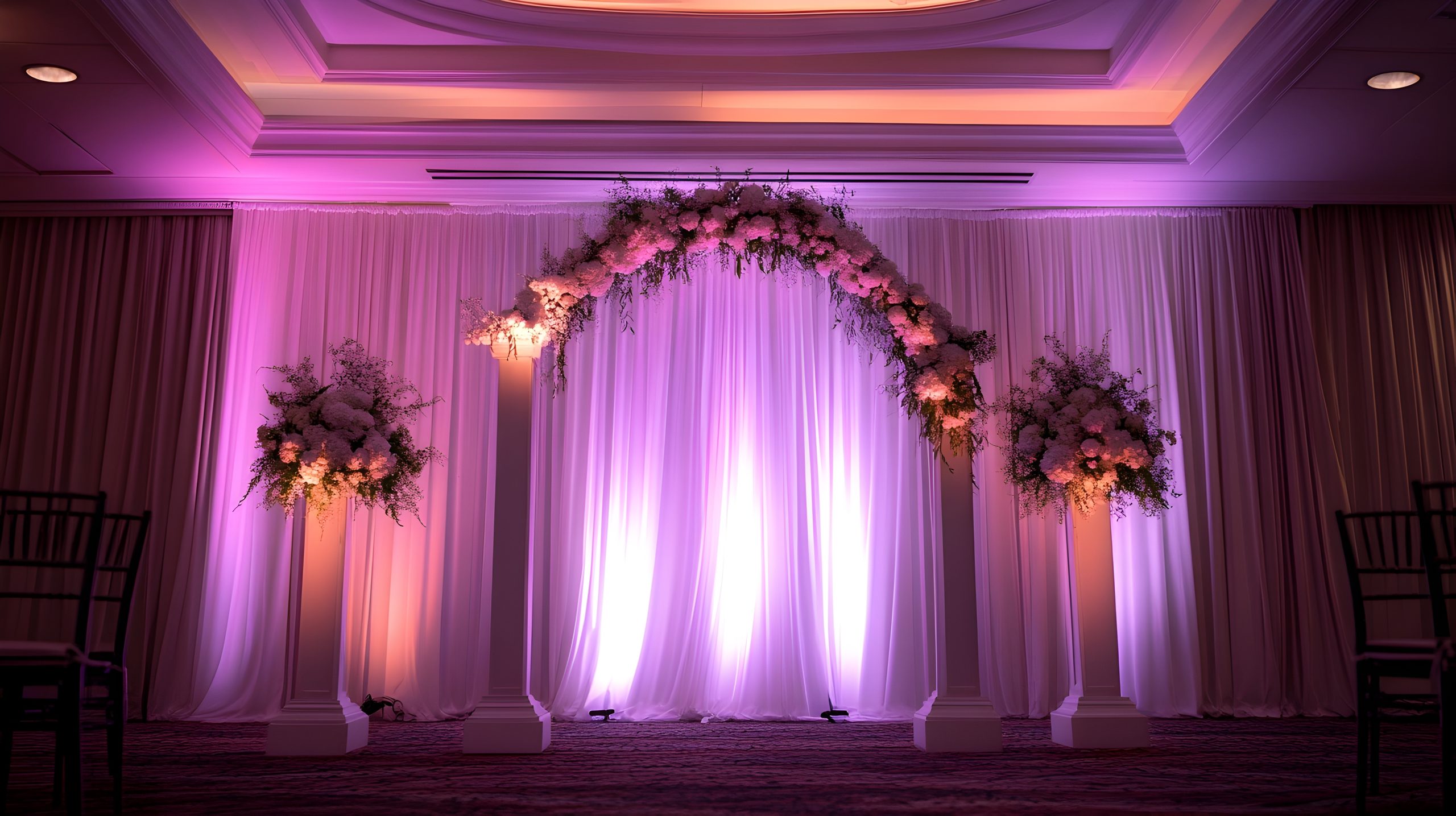 Uplighting Wedding Reception Spotlights