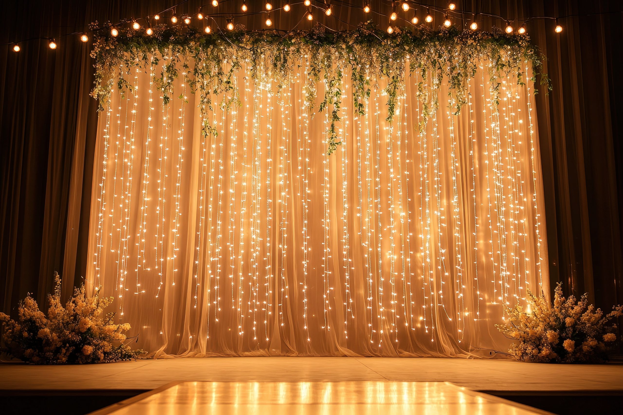 Fairy light Curtain Backdrop