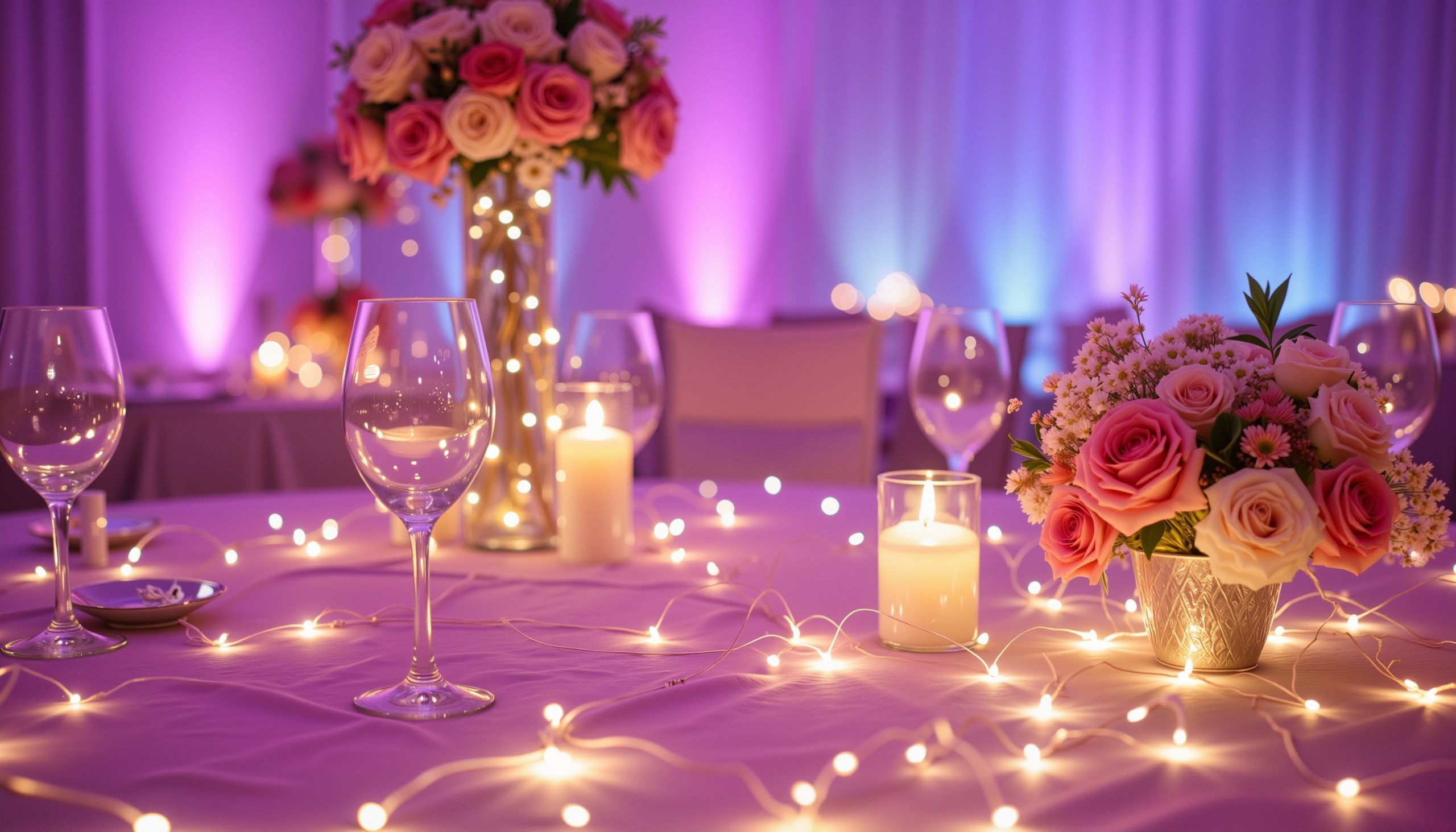 Wedding table Décor - Fairy Lights