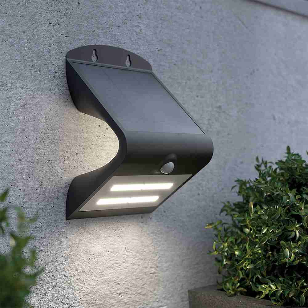 V Light Pro Solar Security Light - Black view 1