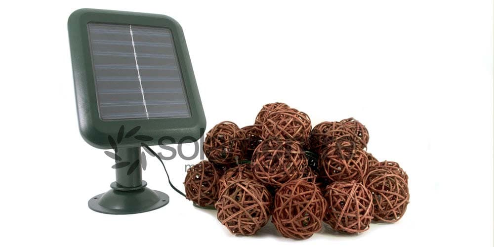 Everbright Solar Rattan Balls view 1