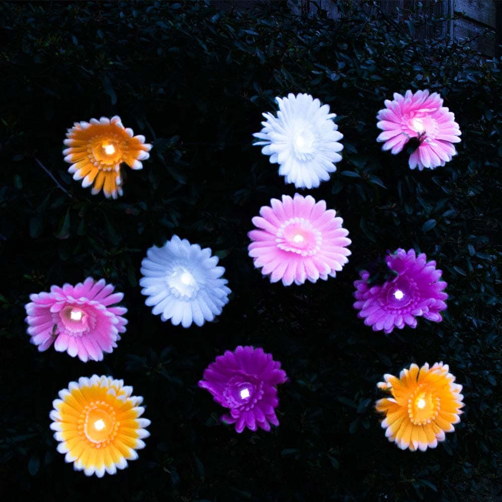 Daisy Solar String Lights White view 1