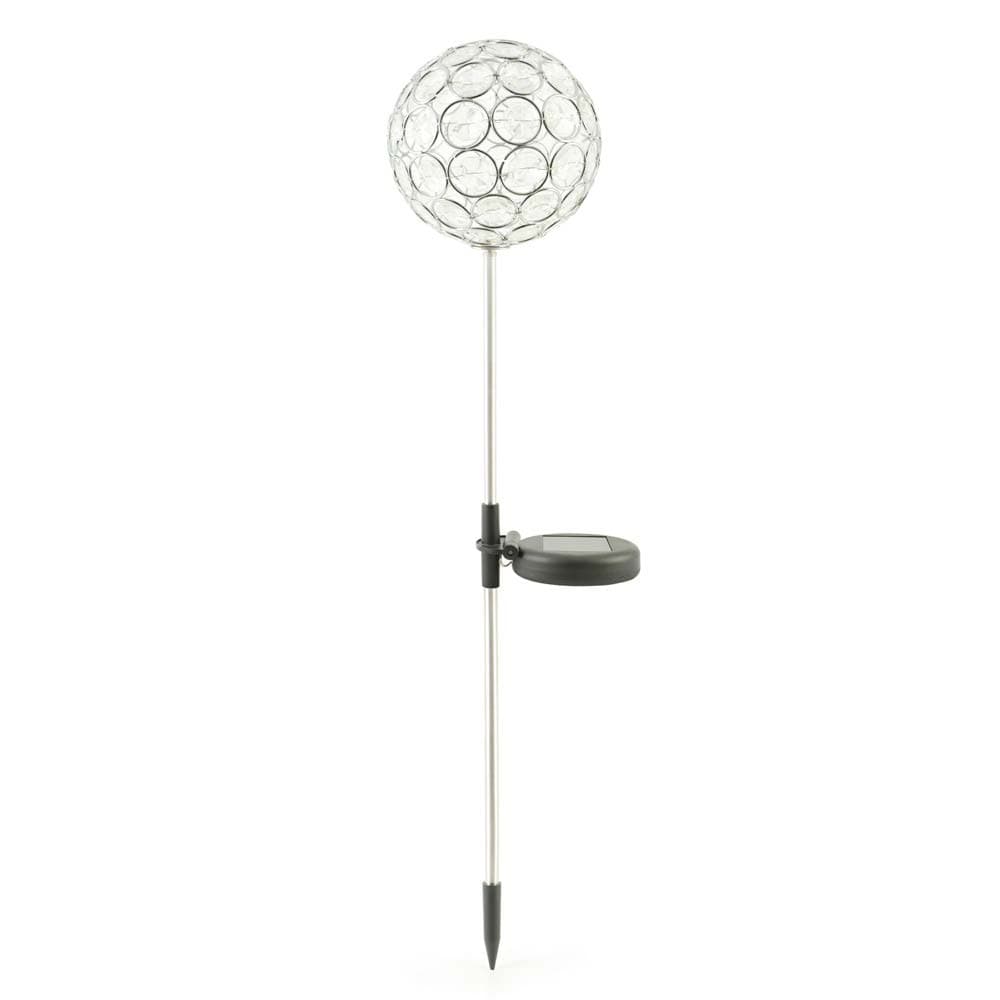 Aria Solar Crystal Ball Stake Light view 1