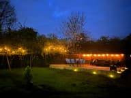 Edinburgh USB Solar Festoon Lights (Set Of 10) With Leaf Panel customer photo view 2