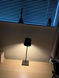 Jour Solar Cordless Table Lamp (USB Indoor/Battery Outdoor) - Jet Black customer photo view 1