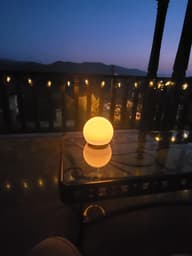 ShapeLights Indoor & Outdoor USB Solar Powered Mood Light - Mini Sphere customer photo view 1