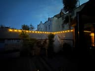 Falmouth USB Solar Festoon Lights (Set Of 25 Glass Bulbs) customer photo view 3